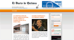 Desktop Screenshot of eldiariodequilmes.com.ar