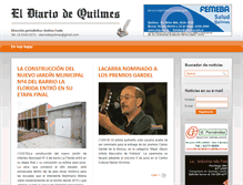 Tablet Screenshot of eldiariodequilmes.com.ar